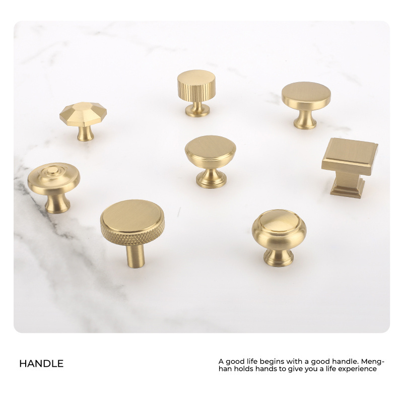 brass Wardrobe door knob knobs for furniture gold cabinet pulls 6617 Cabinet knbos and pulls