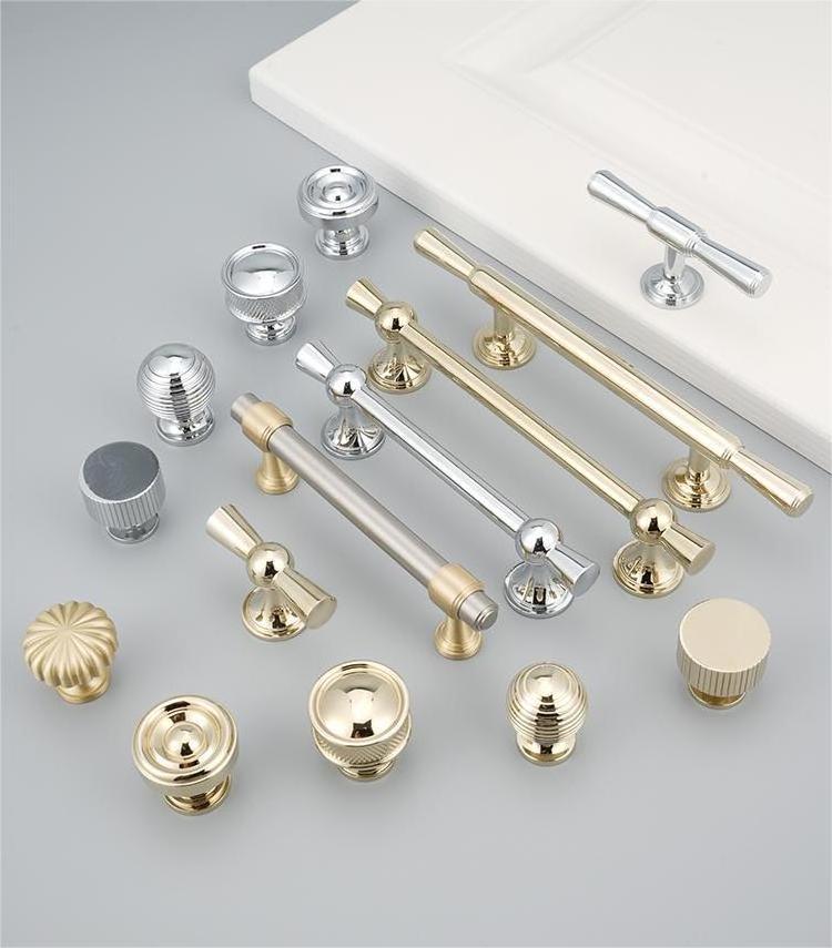 New Nordic ball round furniture cabinet Brass Gold Handles Drawer Pulls Wholesale Kitchen Hardware Knobs & handles