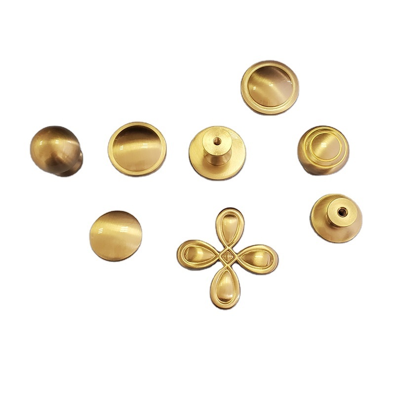 Brass Drawer Knob Factory Sell Direct Good Quantity Furniture Dresser Drawer Copper Handles Kitchen Brass Pull Gold Cabinet Knob