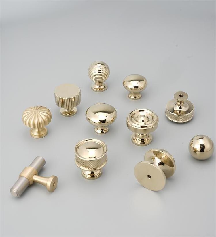 Brass Knobs Drawer Knob Brass Handles Pulls For Kitchen Cabinets Door Square Shape Home Decoration Furniture Hardware