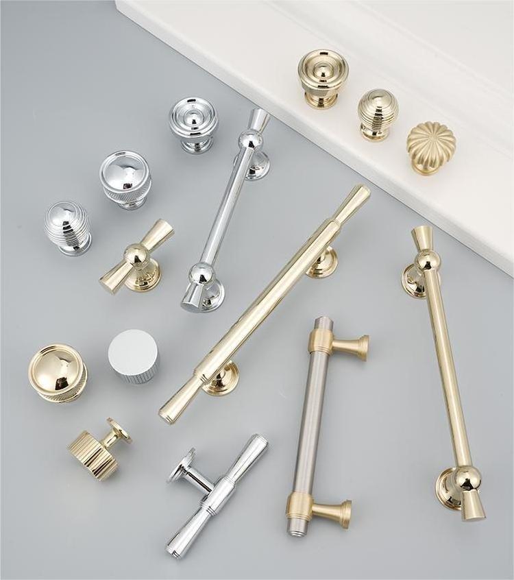 New Nordic ball round furniture cabinet Brass Gold Handles Drawer Pulls Wholesale Kitchen Hardware Knobs & handles