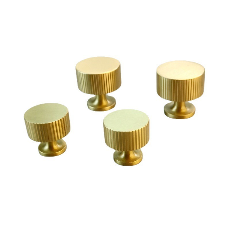 Closet handle wholesale drawer knobs brass drawer knobs pulls 6671 custom made brass knurled knob