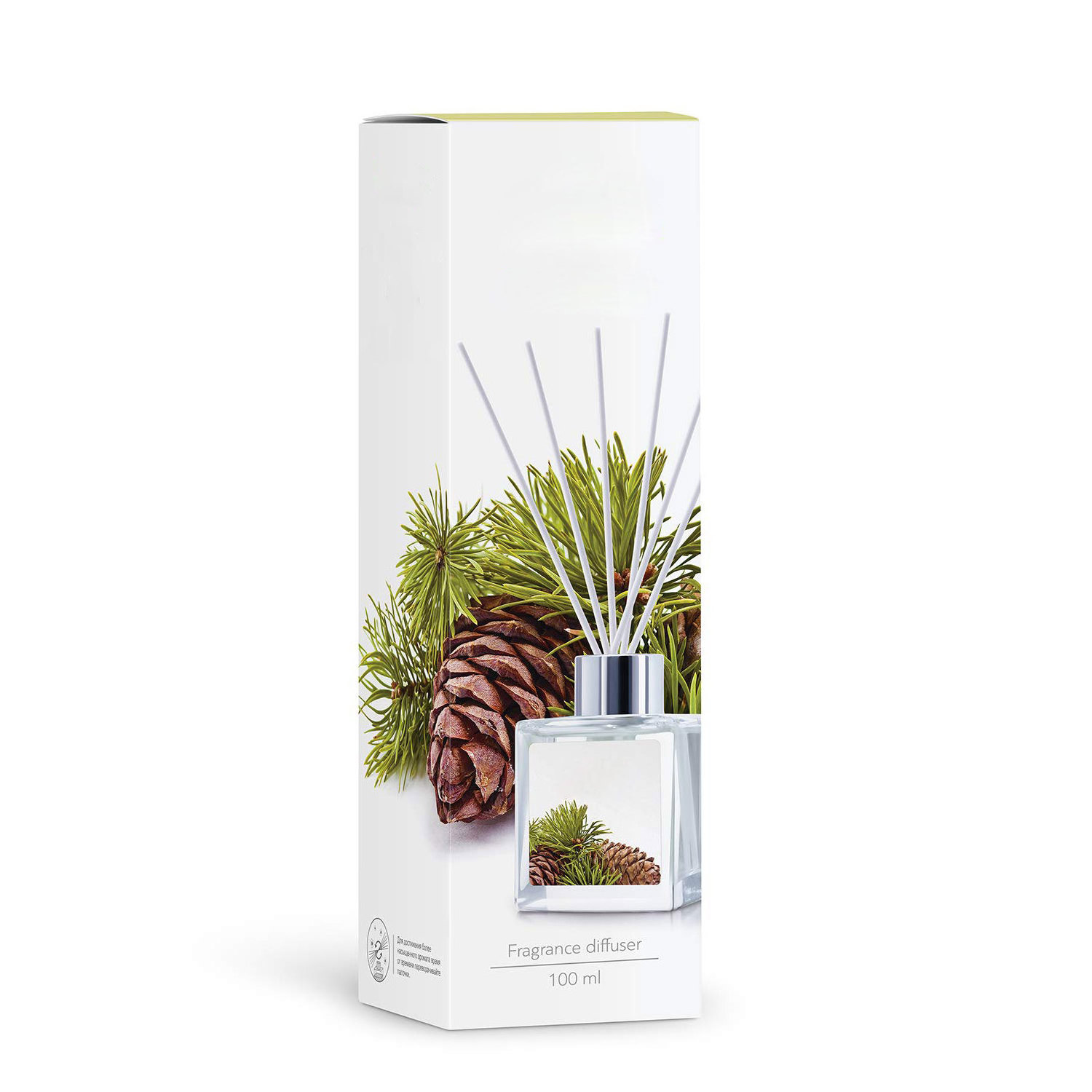 Great Decor Christmas Tree Scent Alcohol-free Holiday Atmosphere Perfume Reed Diffuser Sets Pine For Home Office Bathroom