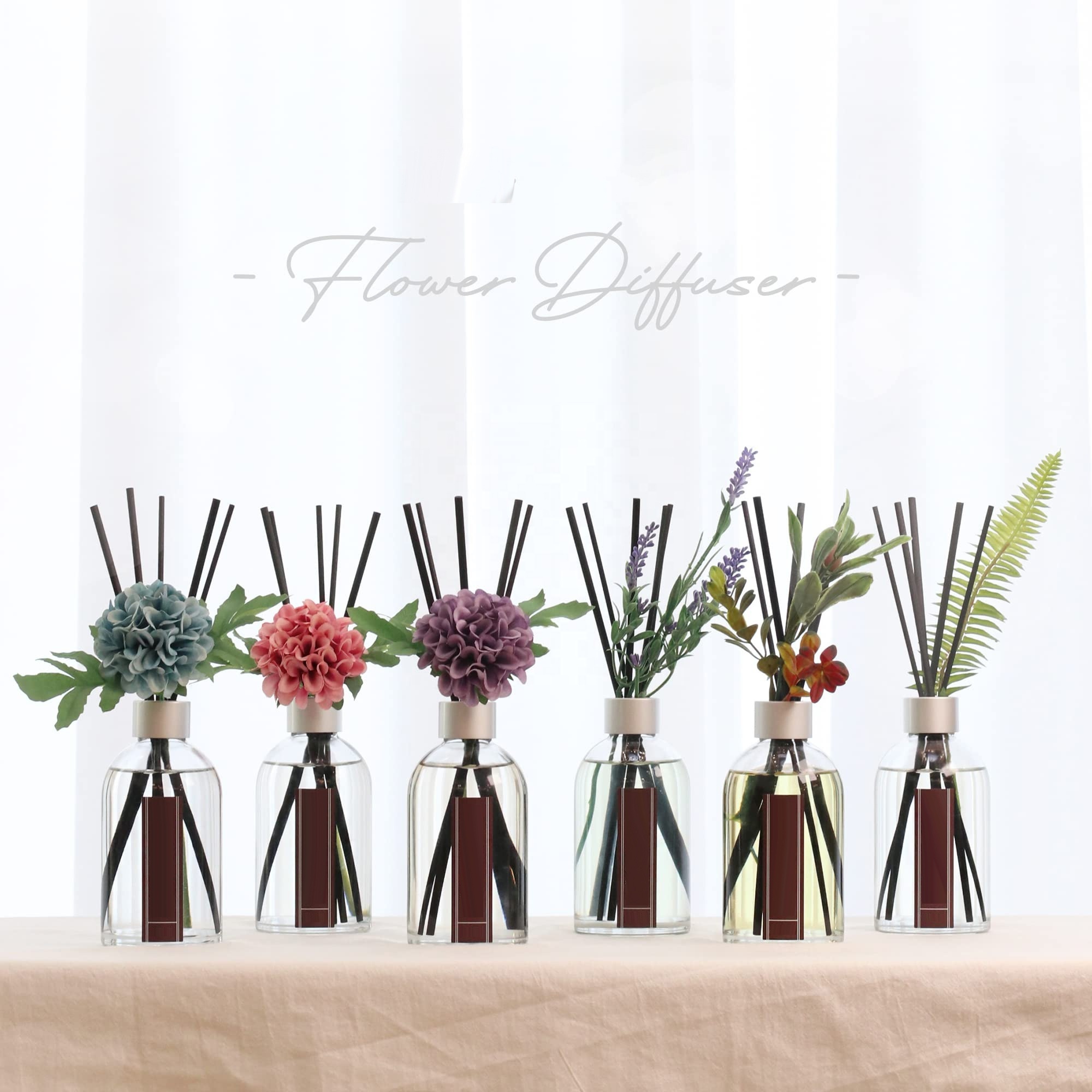 Perfect Fall Home Decoration Safe Ingredients Excellent Fragrance Decoration 50ml Reed Diffuser Set Gift For Any Occasion