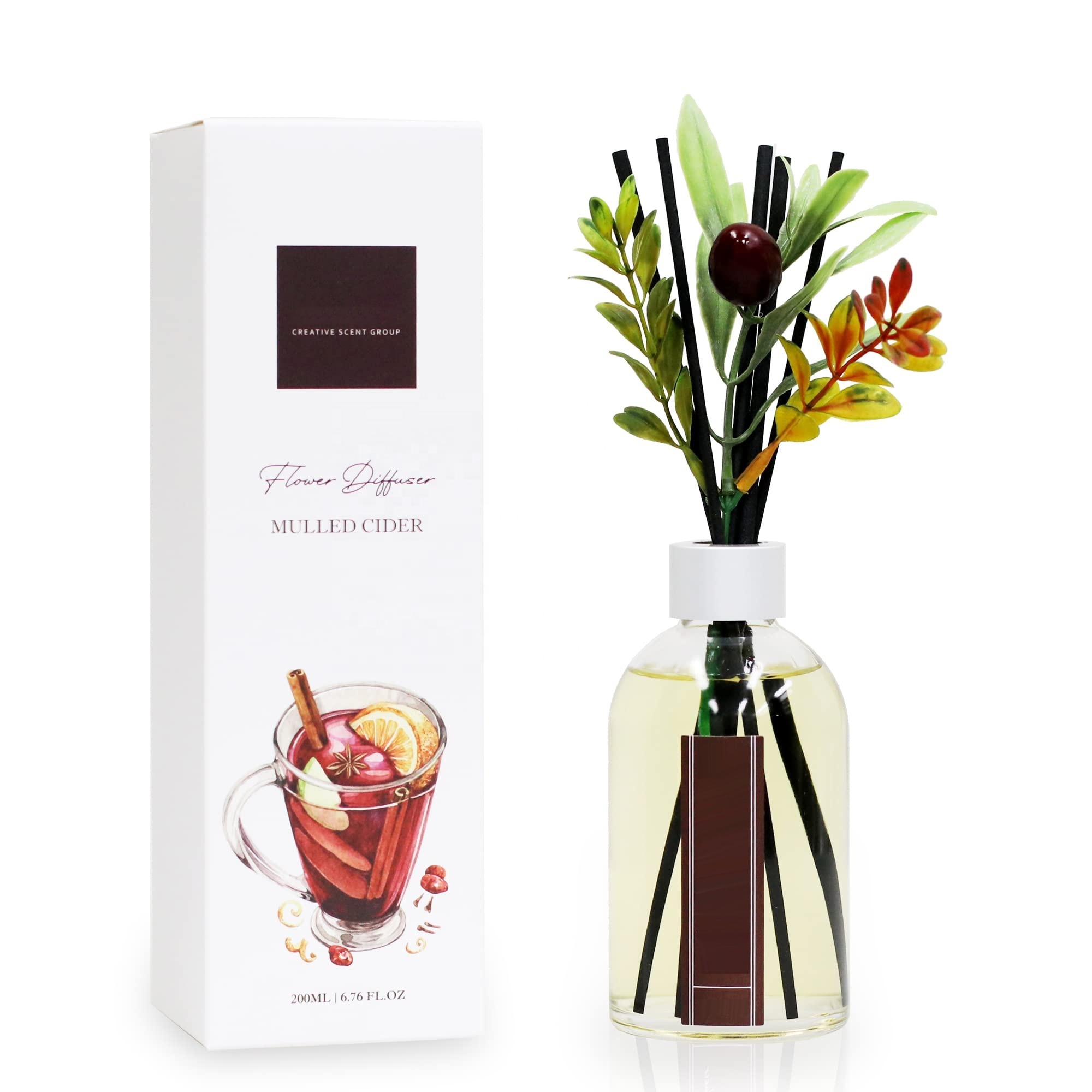 Perfect Fall Home Decoration Safe Ingredients Excellent Fragrance Decoration 50ml Reed Diffuser Set Gift For Any Occasion