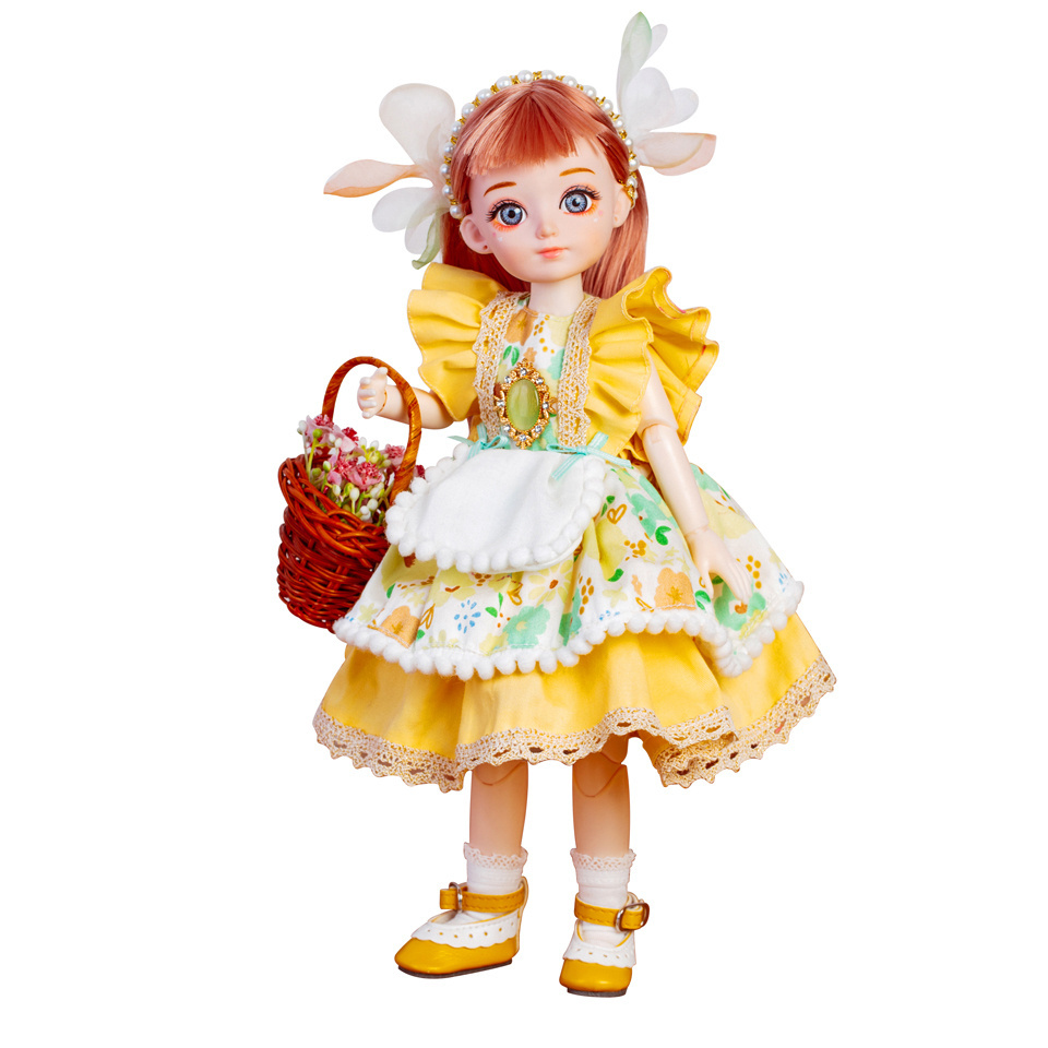 12 inch Fairy Princess Doll Pink Super Cute Lolita Changeover Doll High Quality Gift Box Doll Toy Gift for Teenage Girls