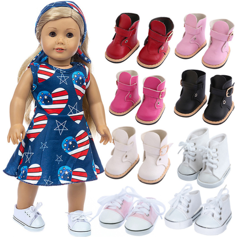 Amazon hot sale 18 inch doll shoes accessories American girls doll 45cm dress up Winter Boots doll shoes wholesale