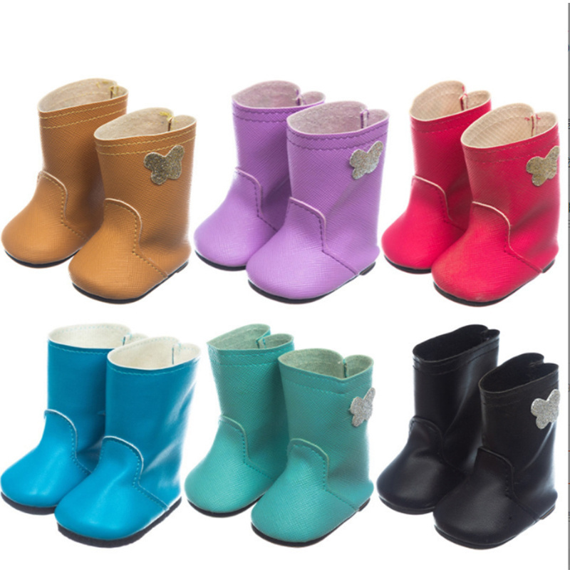 Amazon hot sale 18 inch doll shoes accessories American girls doll 45cm dress up Winter Boots doll shoes wholesale