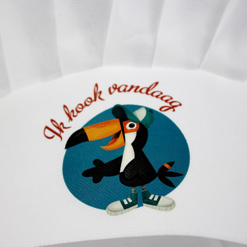 Custom Logo Disposable White Adjustable Elastic Cooking Kitchen Chef Hat