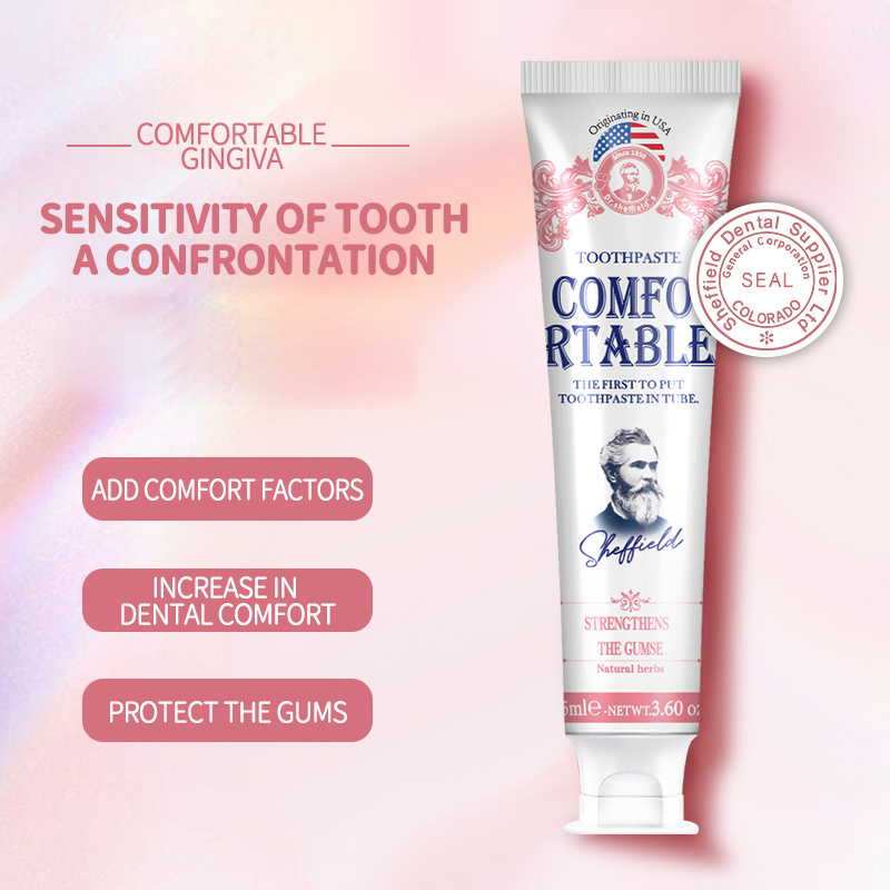 OEM Wholesales toothpaste Comfortable oral whitening Exquisite and No grain feeling Boarless formula toothpaste