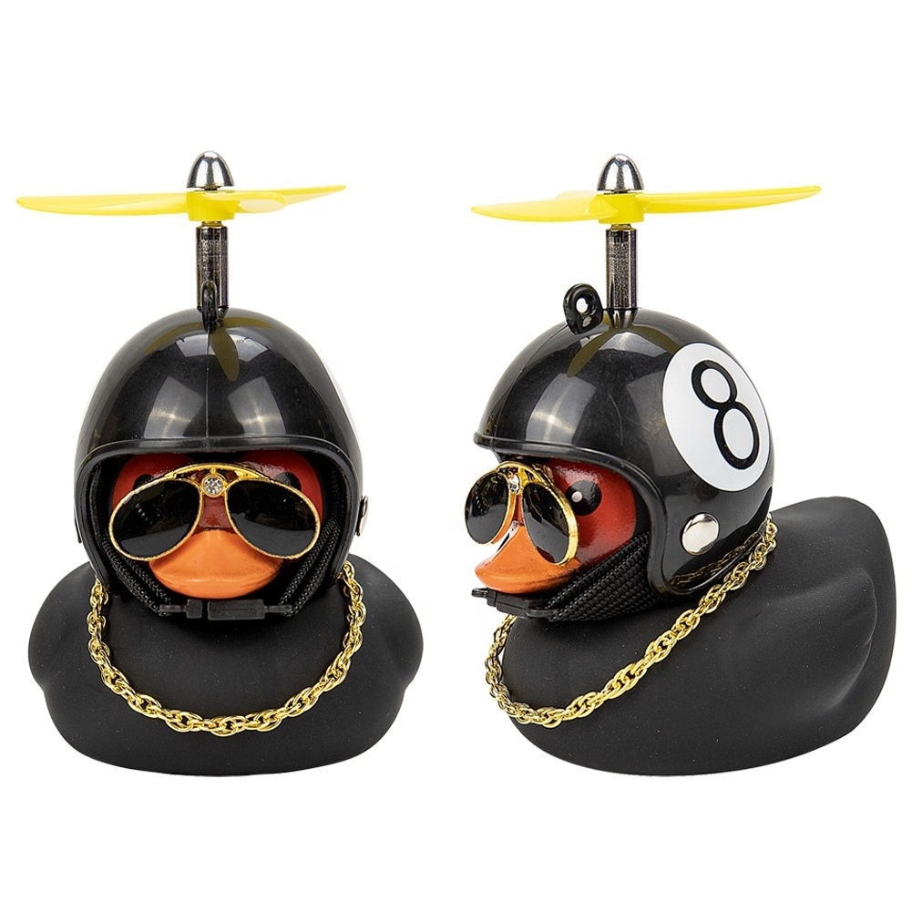 Tiktok Cute wholesale Mini Yellow Rubber Duck Bulk Helmet car accessories swing Duck toy for Car pendant