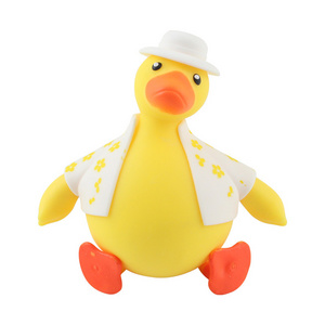 2024 New Kawaii Stretch Sand Filled Duck Animal Toys Stress Relief Vent Mini Squeeze Squishy Fidget TPR Squeeze Toy