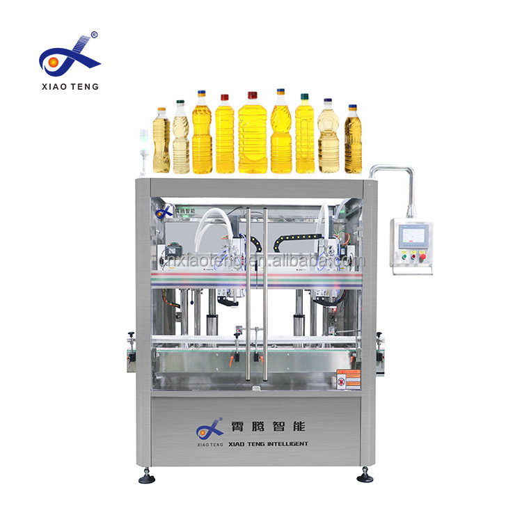 Liquid Filling Machine Manufacture Customized Fully Automatic 10ml-2500ml Juice Machine Round Bottle Oil Perfume Machine 1.5kw