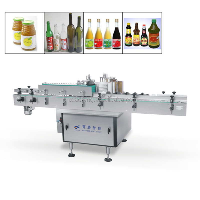 Labeling Machine Linear Cold Paste Label Applicator XT-80A Automatic Tomato Sauce Glass Bottle Cans Wet Glue Paper Wood Glue