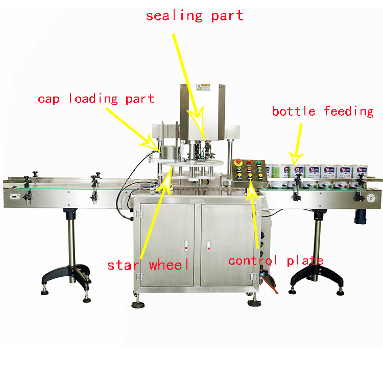 Automatic High Speed Nitrogen Can Sealer Sealing Machine Small Size Plastic Packaging Machine Transparent Plastic Cup Machine