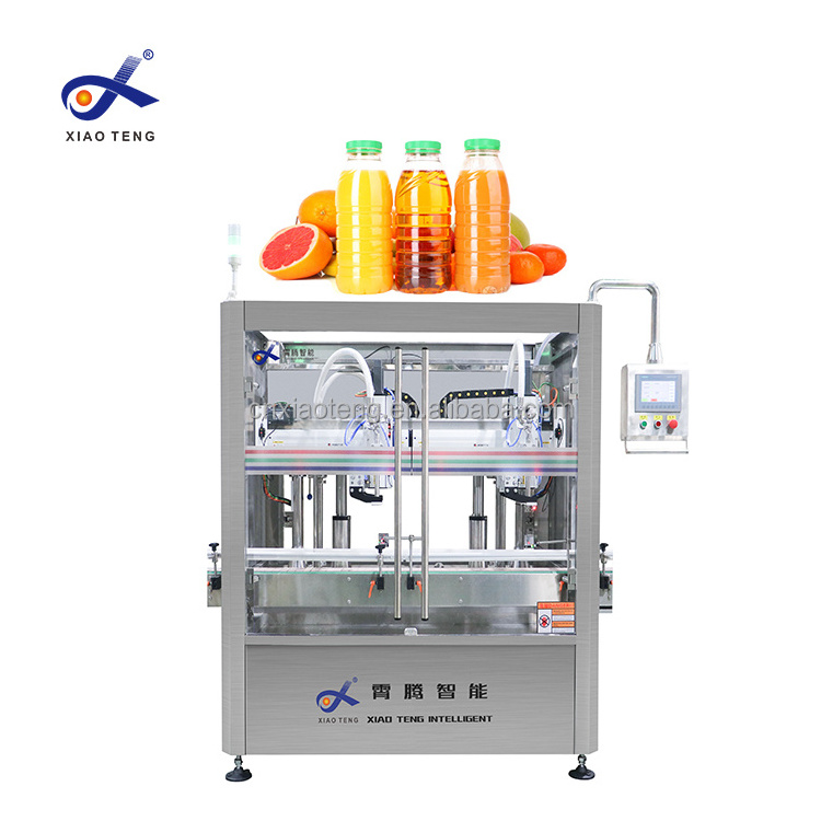 Liquid Filling Machine Manufacture Customized Fully Automatic 10ml-2500ml Juice Machine Round Bottle Oil Perfume Machine 1.5kw