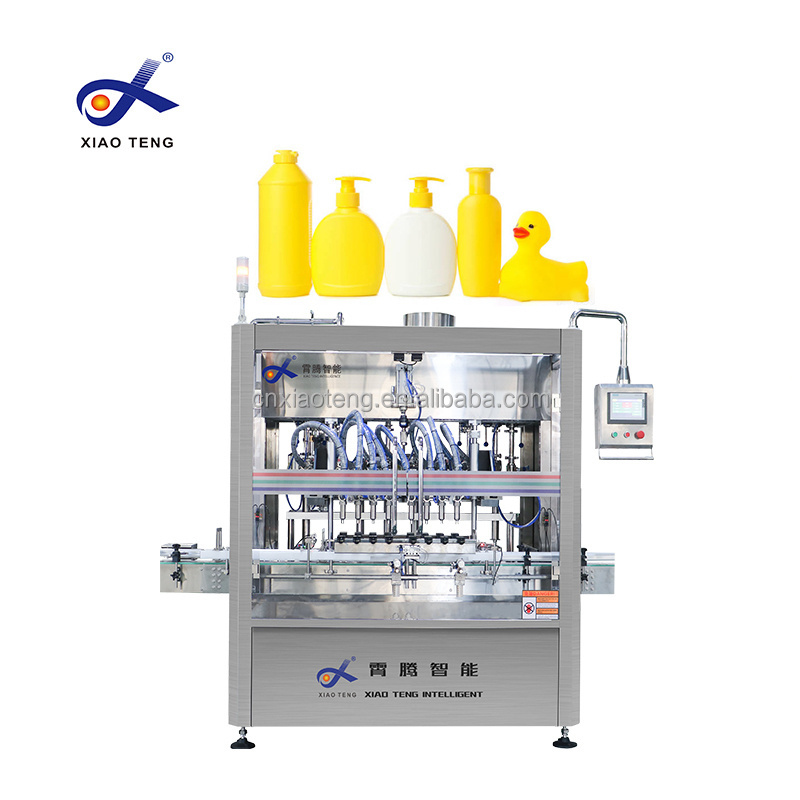 4-12 heads viscosity engine oil juice liquid bottle plastic spray paint pneumatic coffee filling machine packing machine