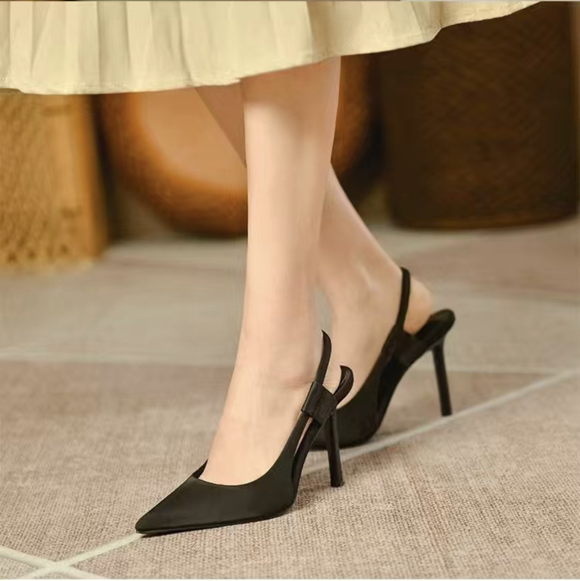 Women's thin heels high heels shoes new style candy color fashion sexy back strap sandals for female 2027