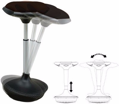 High Quality Office Furniture Height adjustable ergonomic Active Sitting wobble stool chair