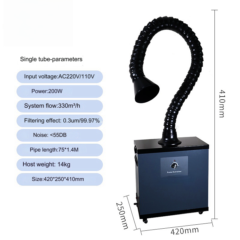 Fume Extractors smoke purifier Suitable for cutting, soldering, laser, inkjet coding, tin melting, moxibustion, laboratory
