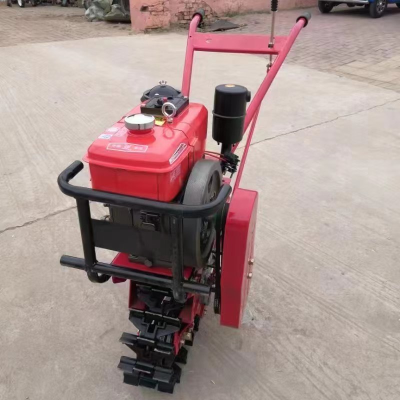 Orchard Greenhouse Ditching Fertilization Plow Machine Household Farmland Ditching Machine Provided 90 Cultivator Diesel