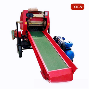 Fully automatic silage hydraulic baler Mobile silage baler Green straw crushing and baling machine