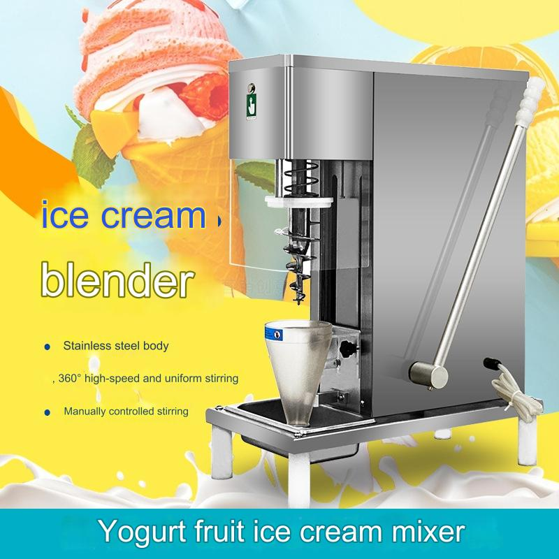 Mini Yogurt Milkshake Full Auto Swirl Fruits Ice Cream Machine Swirl Frozen Yogurt Ice Cream Mixer Yogurt Making Home Machine