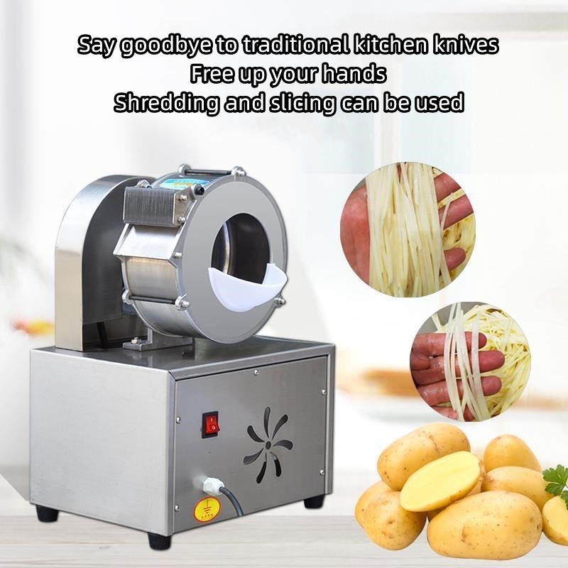 Commercial vegetable slicer electric compact potato cucumber carrot slicer and shredder