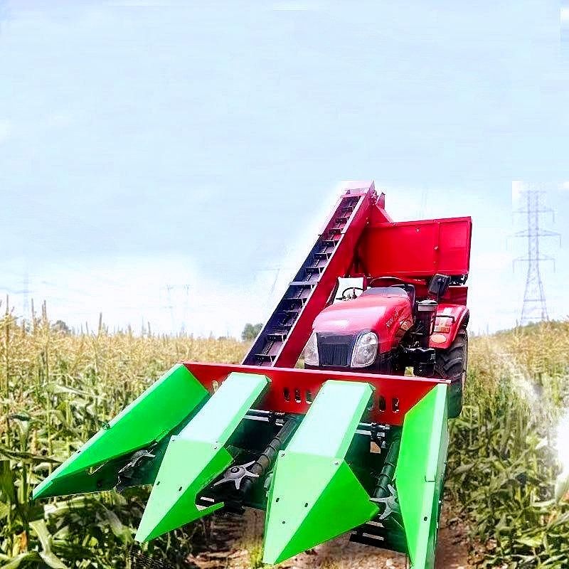 Backpack Corn Harvesting Large Combined Corn Harvester Four-wheel Forage Grinder Agriculture Equipment Crops Cutting Machine