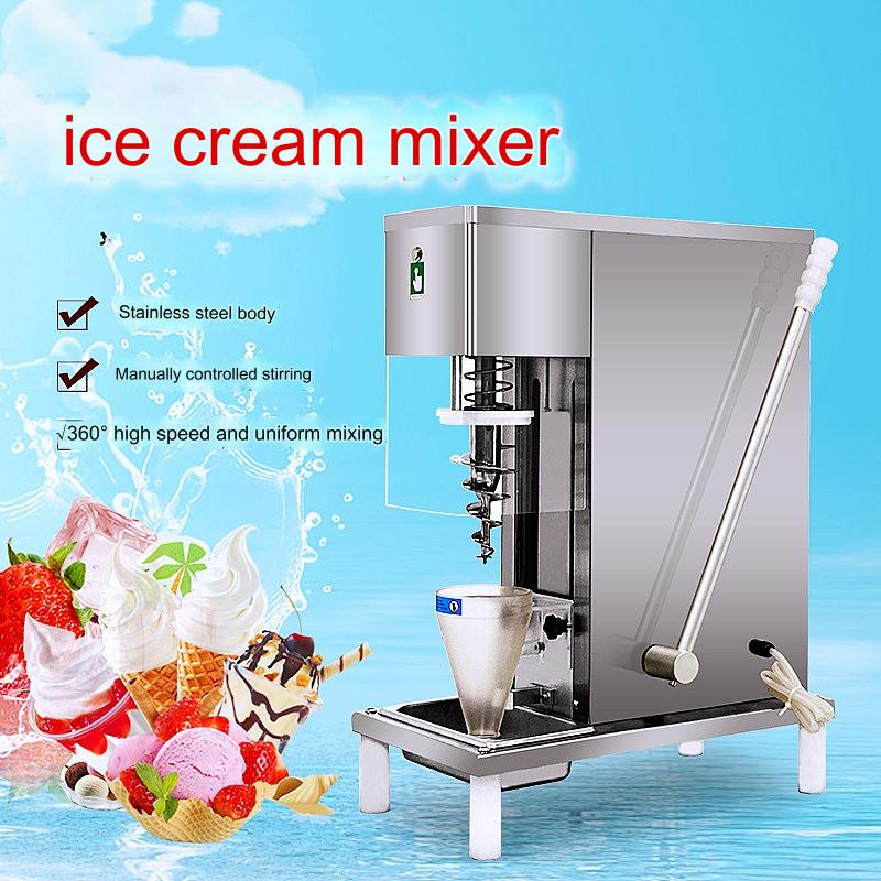 Mini Yogurt Milkshake Full Auto Swirl Fruits Ice Cream Machine Swirl Frozen Yogurt Ice Cream Mixer Yogurt Making Home Machine