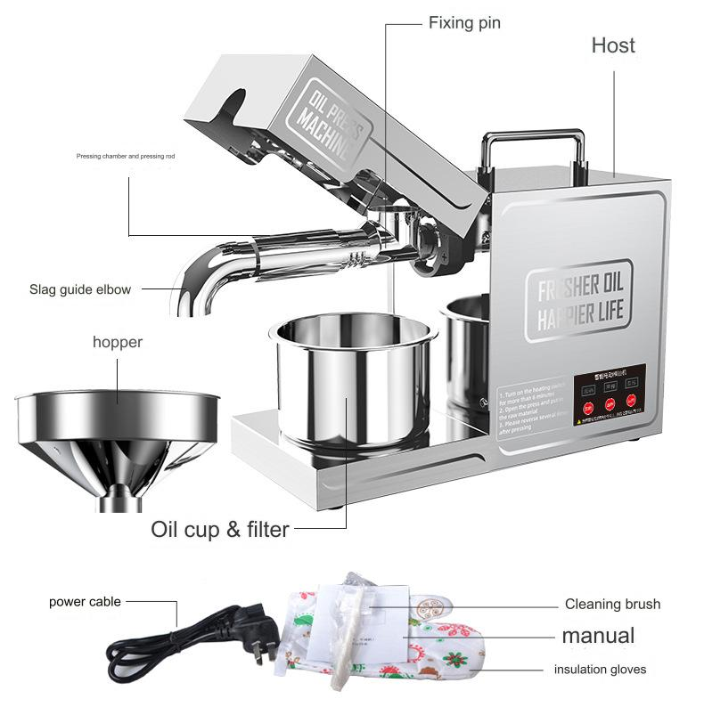 Hot sale Automatic moringa seed oil extraction machine mini oil press foroil press machine for home use sale