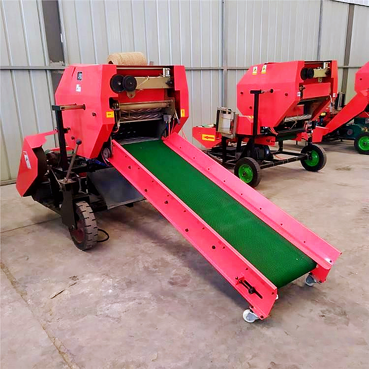 Fully automatic silage hydraulic baler Mobile silage baler Green straw crushing and baling machine