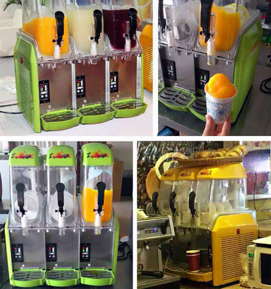 One machine with multiple functions and fast cooling Ice Frappe Slush Maker slush machine