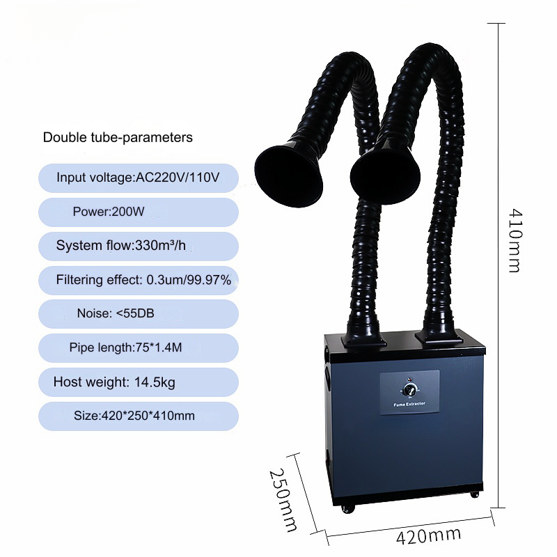 Fume Extractors smoke purifier Suitable for cutting, soldering, laser, inkjet coding, tin melting, moxibustion, laboratory