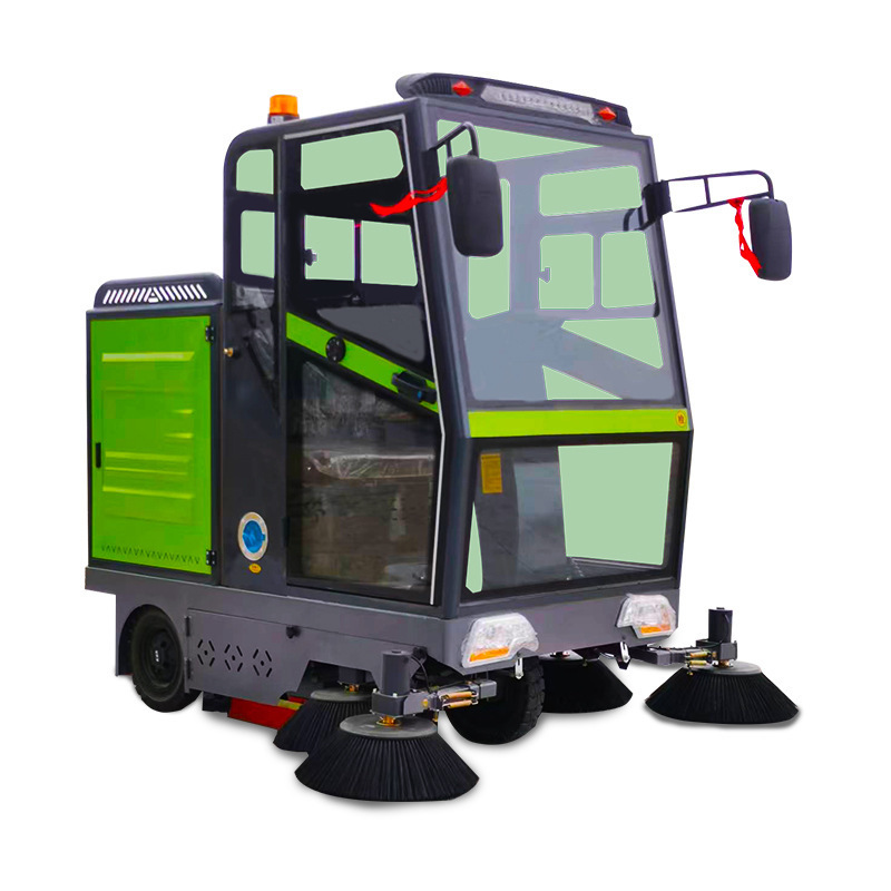 Driving Floor Sweeper Car Industrial Street Cleaning Machine Ride On Road Sweeper