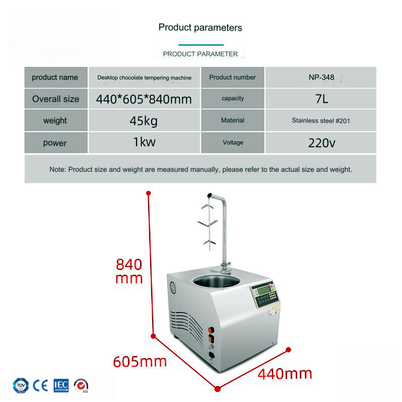 Fully automatic home and commercial chocolate tempering machine used chocolate tempering machine