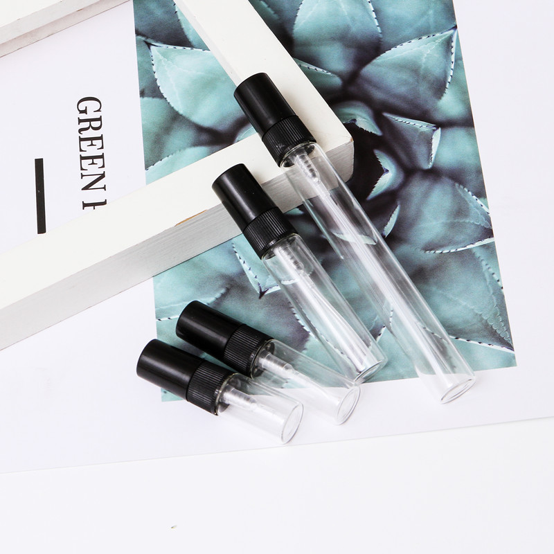 2 ml 3 ml 5 ml 7ml 10 ml mini empty transparent  glass perfume sample bottle atomizer spray bottles perfume bottle