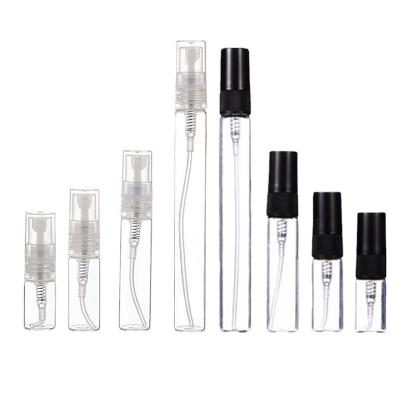 2 ml 3 ml 5 ml 7ml 10 ml mini empty transparent  glass perfume sample bottle atomizer spray bottles perfume bottle