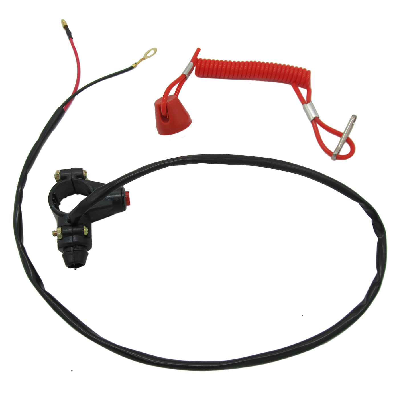 Motorcycle Accessories  Atv 49cc Mini Car Emergency Stop Double Flameout Engine Tether Emergency Kill Switch