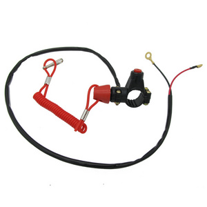 Motorcycle Accessories  Atv 49cc Mini Car Emergency Stop Double Flameout Engine Tether Emergency Kill Switch