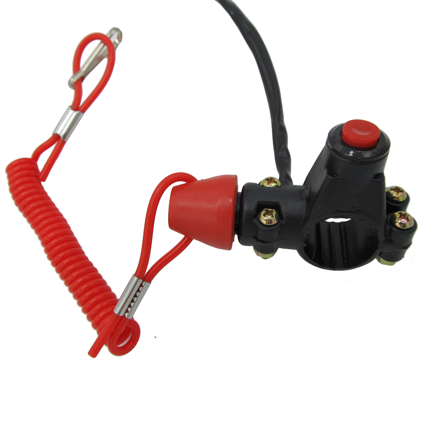 Motorcycle Accessories  Atv 49cc Mini Car Emergency Stop Double Flameout Engine Tether Emergency Kill Switch