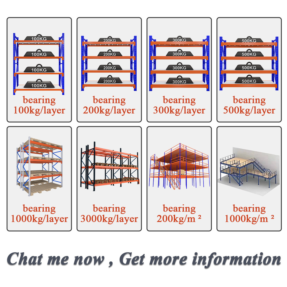 Custom Heavy Duty Shelving 1000-5000kg Layer Garage Black 4 Tier Warehouse Storage Metal Stacking Shelf