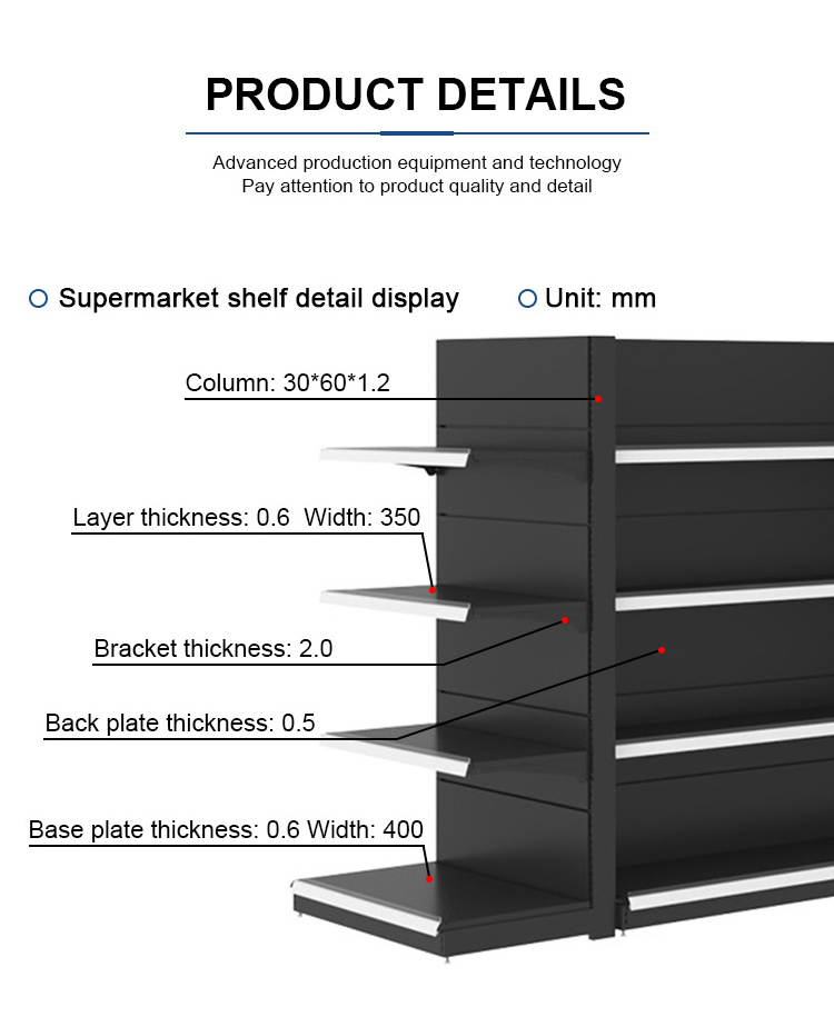 Steel&Wood Shelves For Retail Store Column Rack Customized Wall Shelf Floor Standing Displays Retail Display Shelves