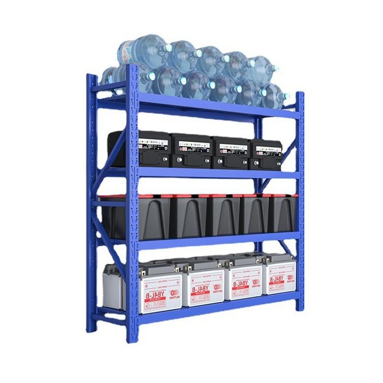 Xinde Manufacture Factory 6 layers 200KG 300KG Per Layer Light Duty Customized  Color Warehouse Storage Rack Shelf  White  Blue