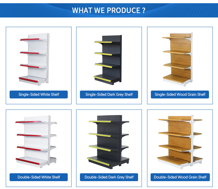 Cheap and high quality Price support custom Dimensions Grocery Display Supermarket shelves Shelf For Retail Store shelf