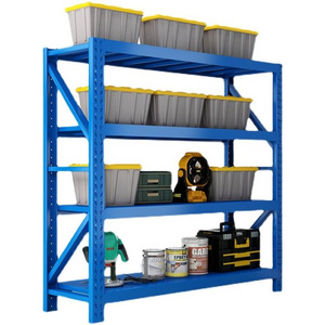 Xinde Manufacture Factory 6 layers 200KG 300KG Per Layer Light Duty Customized  Color Warehouse Storage Rack Shelf  White  Blue