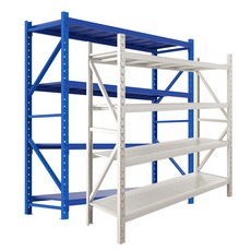 Xinde Manufacture Factory 6 layers 200KG 300KG Per Layer Light Duty Customized  Color Warehouse Storage Rack Shelf  White  Blue