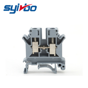 UK-6N  High Quality  screw mounted din rail terminal block