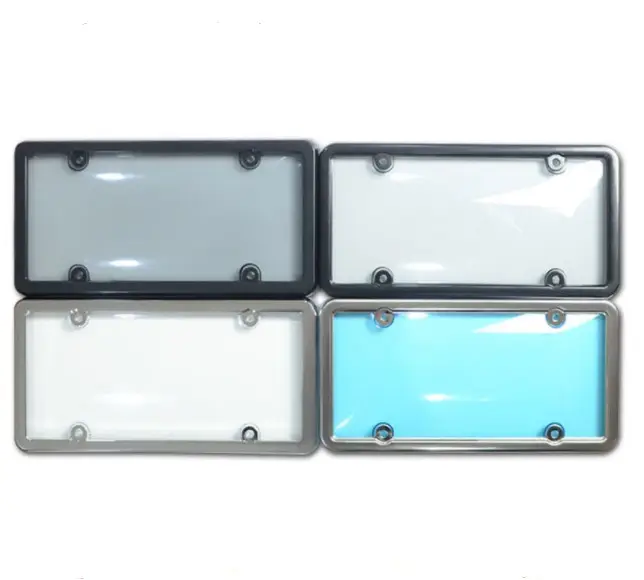 American size General Motors license plate cover is not easy to break. License plate holder cover plastic