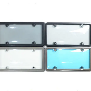 American size General Motors license plate cover is not easy to break. License plate holder cover plastic